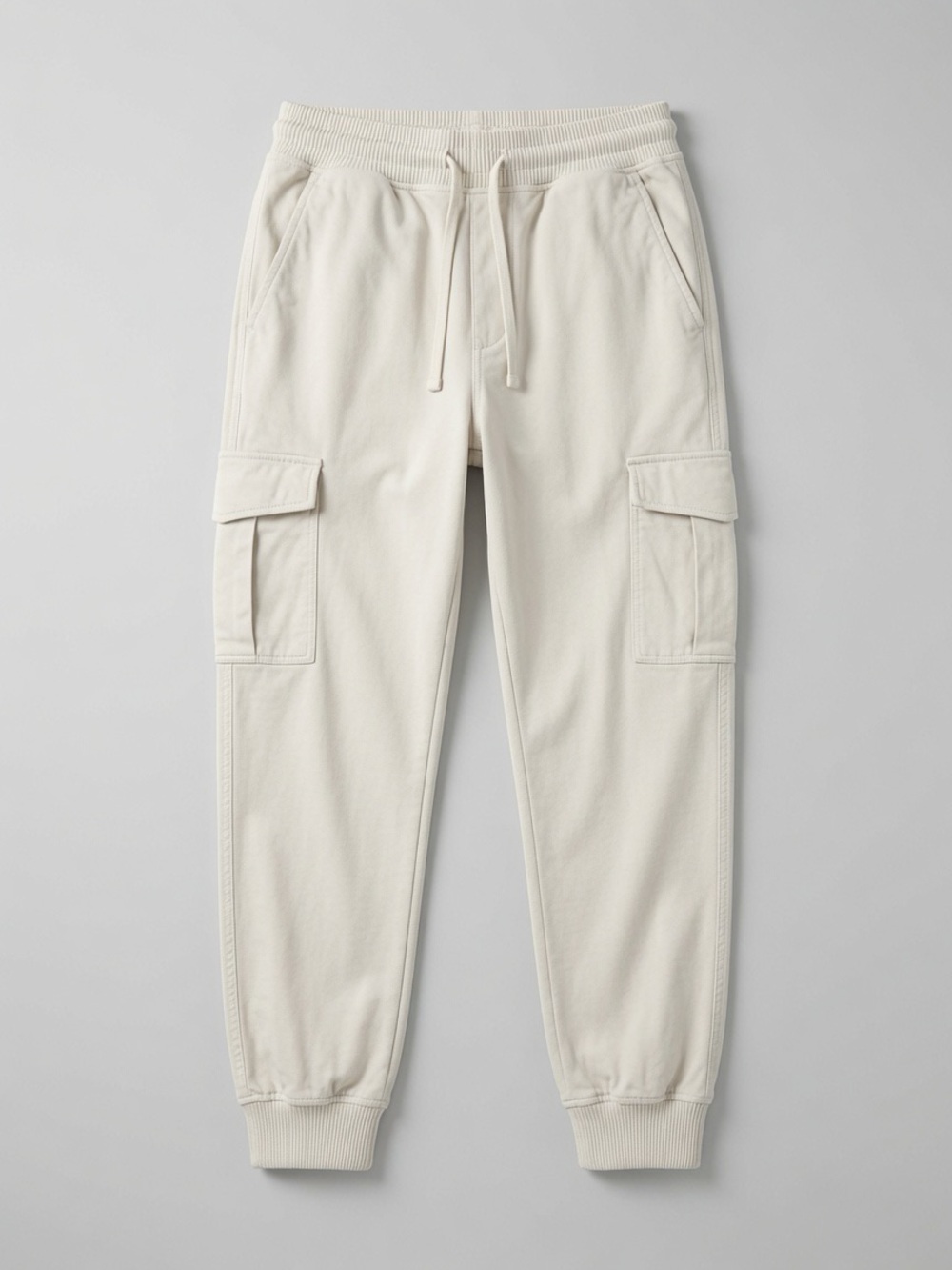 James Perse Lightweight Cargo Joggers in Off-White